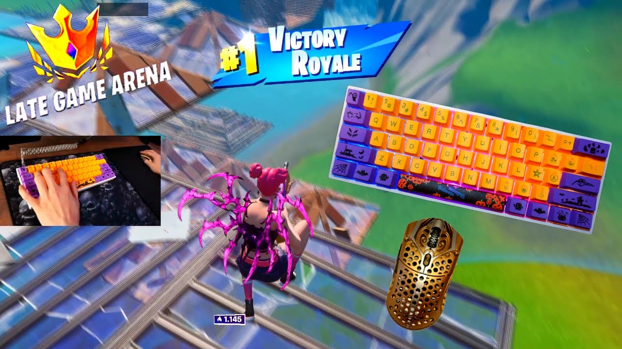 SK61 ASMR Chill🤩Satisfying Optical Yellow Keyboard Fortnite 240 FPS Smooth 4K