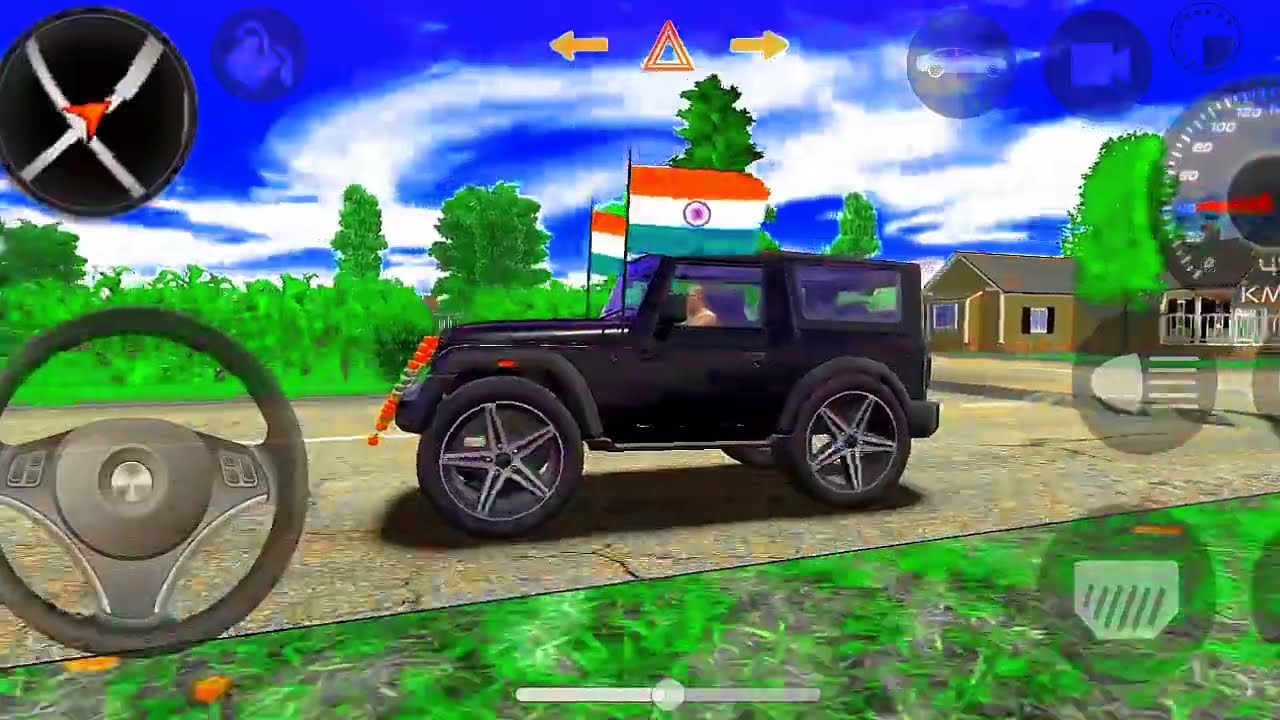 Modified mhandra Thar 💖 | Indian Cars simulator 3D game (gadi bala game)