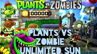 PLANTS OF ZOMBIES MOD APK UNLIMITED SUN screenshot 1
