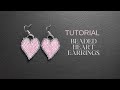How to Make Beaded Heart Earrings, Seed Bead Earrings Tutorial for Beginners