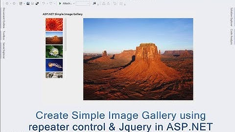 How to Create Simple Image Gallery using repeater control & Jquery in ASP.NET