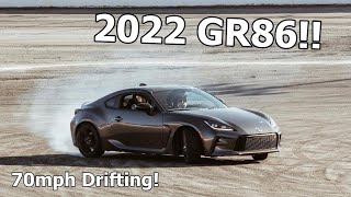 Drifting A Brand New GR86 On Track! - 70+ MPH Drifts!