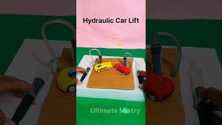 Hydraulic Car Lift Making 🚗⚙️ | Amazing DIY Science Project 😱🔥 #shorts#experiment#trending