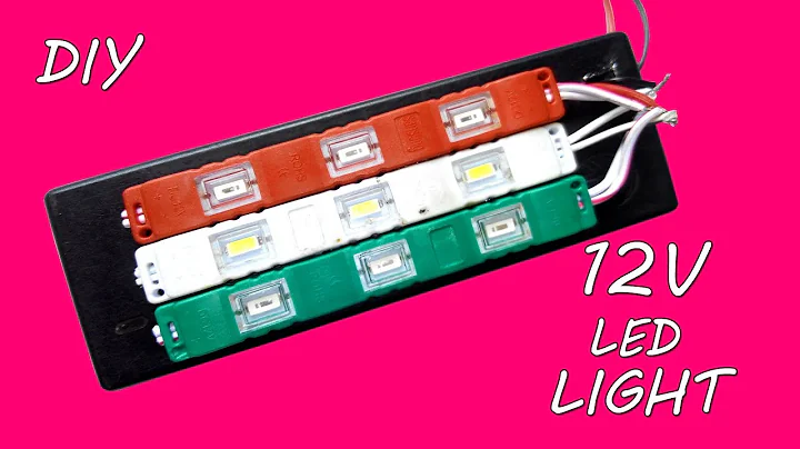 DIY 12v LED Light using old Laptop charger