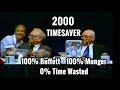 TIMESAVER EDIT - FULL Q&A Warren Buffett Charlie Munger 2000 Berkshire Hathaway Annual Meeting