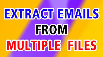 How to extract emails from multiple files?