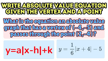 How to Write Absolute Value Equation Given a Word Problem and Given a Graph