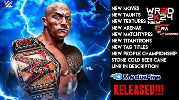 Wr3d New Mod | Wr3d 2k24 New Era Mod Download Link Mediafıre |WWE 2k24 For Android|By Wc Modders|