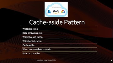 What is caching|​Read through|Write through|Write behind|Cache aside|When to use and not to use it