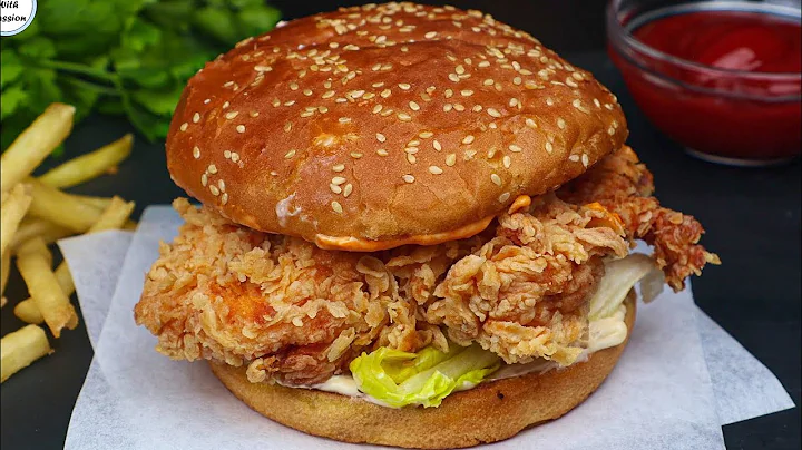 Perfect Spicy Fried Chicken Zinger Burger Recipe at home with useful Tips, Better than KFC