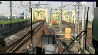 東武鉄道　伊勢崎線　20000系　各駅停車　運転台展望＠北千住→小菅