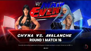 Round 1 Match 16: Chyna vs Avalanche WWE 2K23 Women's Championship Tournament