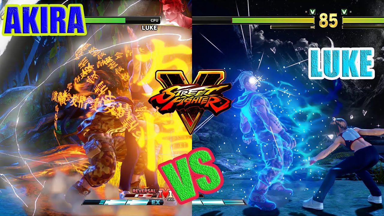 SFV CE💥AKIRA vs LUKE🔥1080p 60FPS FHD Fight. Street Fighter FIVE AKIRA vs LUKE PS 5 Game Play