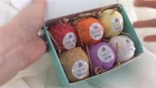 ORGANIC AT-HOME SPA NIGHT: Handmade, Organic Bath Bombs GIFT SET by Bombozi