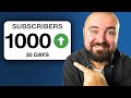 How to get 1000 subscribers on youtube 2024 masterclass
