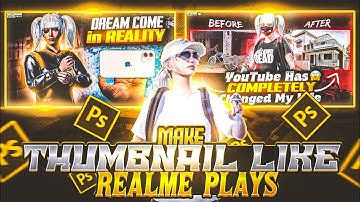 How to Make 🔥Thumbnail Like⭐ @Realme_plays X @STAR-Captain | Pubg TDM Thumbnail | XGen • snake
