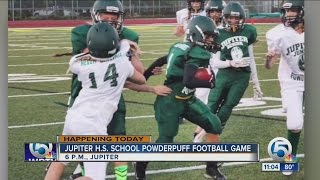 Jupiter powder puff football game avoids being sacked
