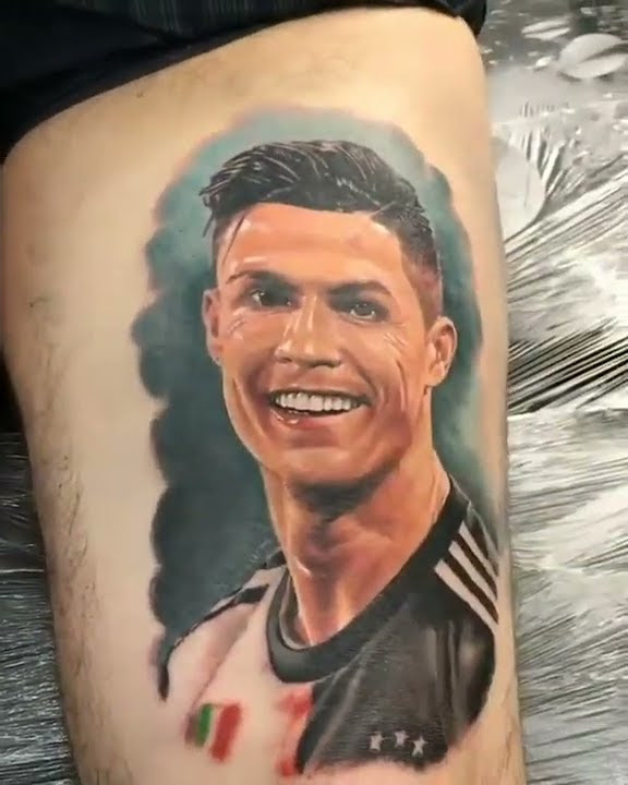  Best Cristiano Ronaldo Tattoo On Thigh | Tattoo Cristiano Ronaldo of ...