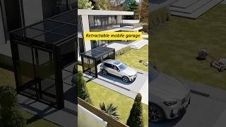 Retractable mobile garage 😎😎 #sunroom #tinyhouse #carport #garage #outdoors #homedecor #backyard