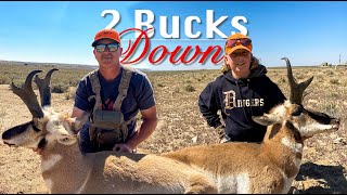 Two Bucks Down Wyoming Antelope Hunt