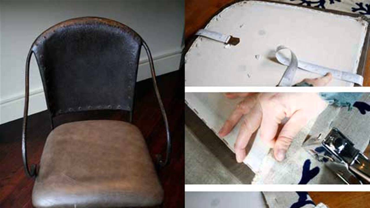 HOW TO Reupholster Chair Seats YouTube
