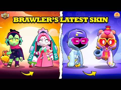 Brawl Stars | All Brawler's Latest Skin | Lunar Lotus Willow, Brawlentine's Bear Shade and more