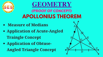 Apollonius Theorem (Part - 1) | Geometry | Application | Class 9, 10, 11, 12 & Competitive Exams