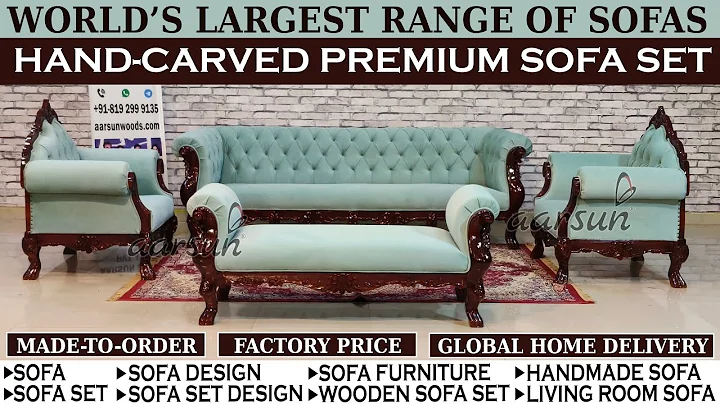 YT1066 Elegant 4-Seater Chesterfield Sofa Set with Open Back Settee! #chesterfield  #sofa #aarsun