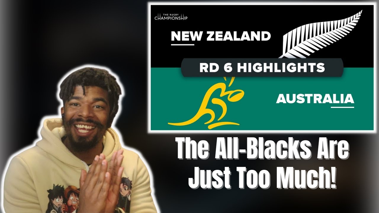 AMERICAN REACTS TO The Rugby Championship | New Zealand v Australia ...