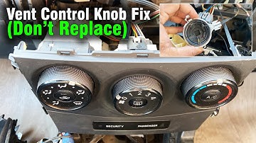 How to fix Toyota Corolla AC Heater Air Vent position AC control Knob (DIY Repair)