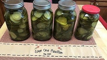 Sugar Free Pickles made with stevia
