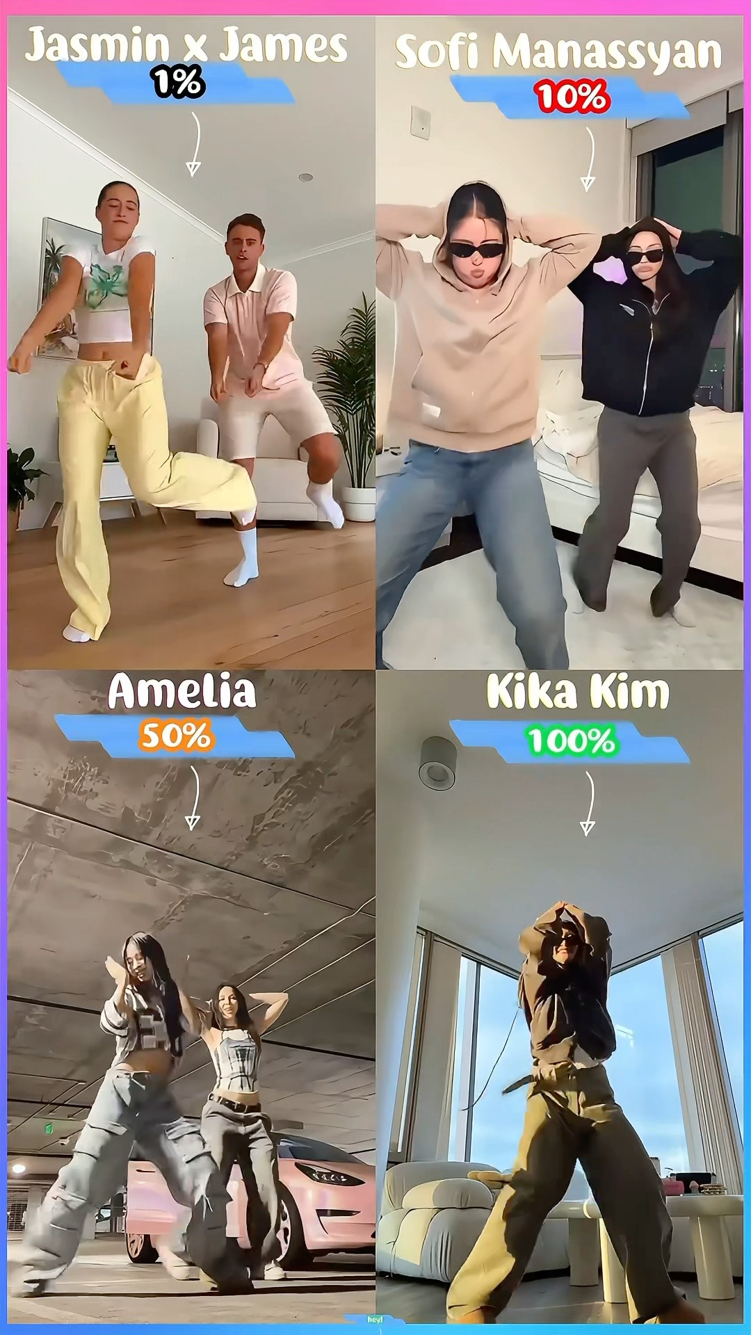 CAN YOU FIND THE HIDDEN MESSAGE ??Jasmin and James x Sofi Manassyan x Princess Amelilia x Kika Kim