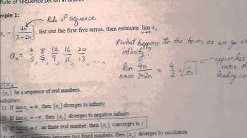 BC Calculus  9.1 Sequences Notes (1 of 2)