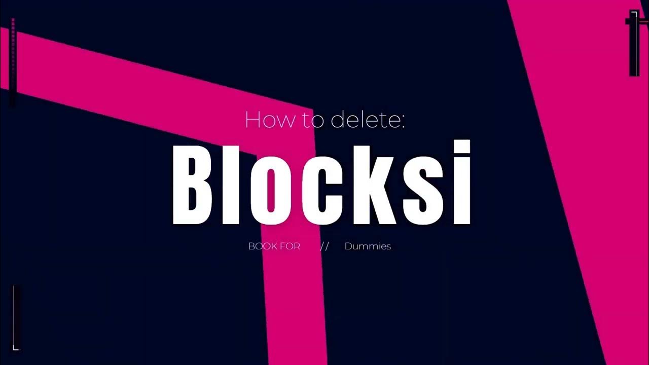 How to delete Blocksi (V2) YouTube