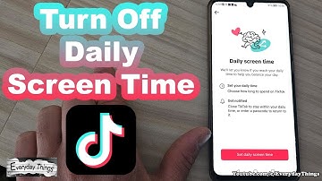 How to Turn Off Daily Screen Time on TikTok