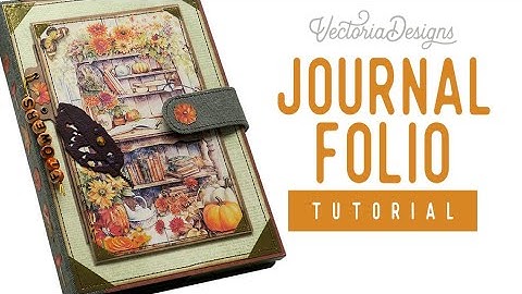 Journal Folio Tutorial | Magnet Snap Button Closure | Autumn Flowers Crafting Printables