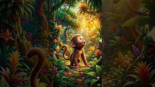 Monkey Finds Magic Mango 😳🍋 | Funny 3D Cartoon | No Talking Gugu Gaga Short