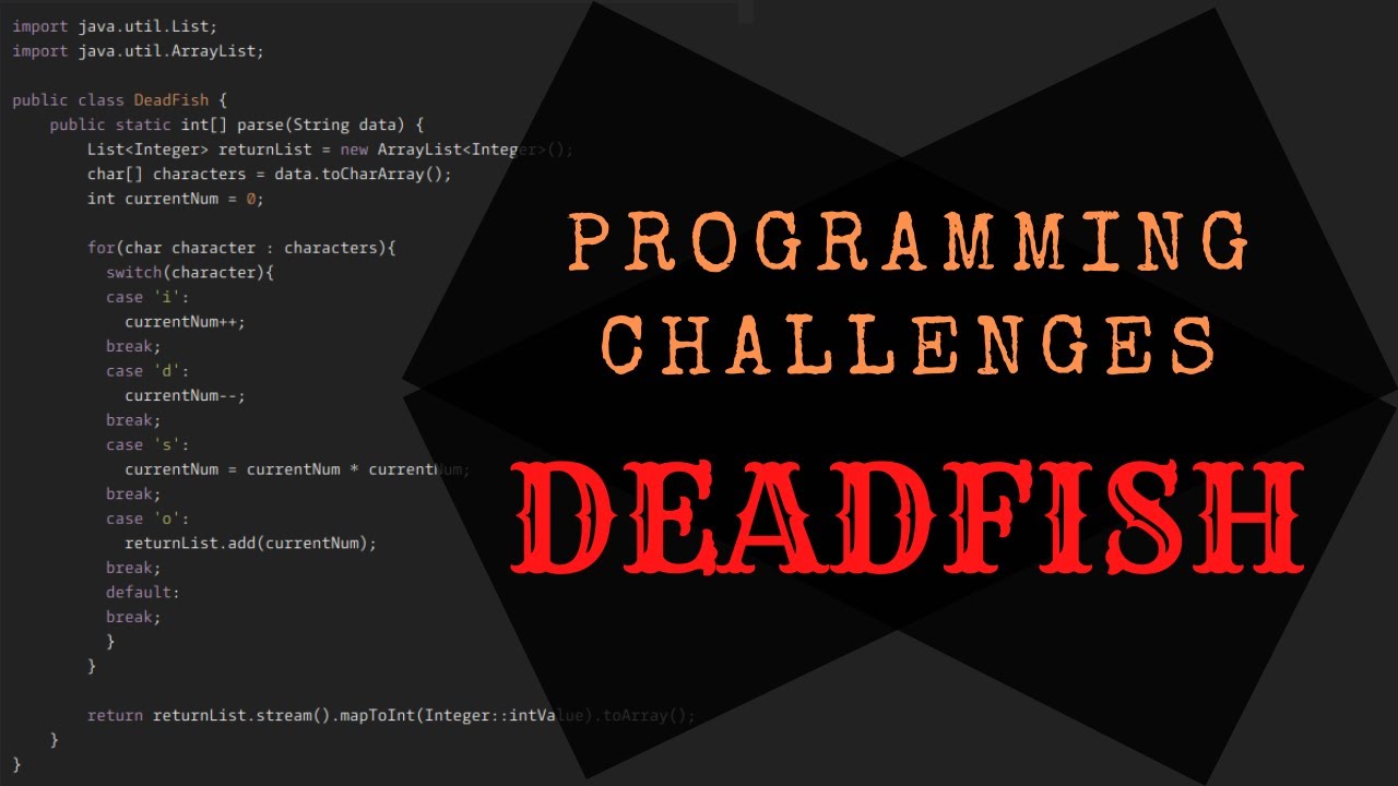 DEADFISH | Java Programming Challenge - YouTube