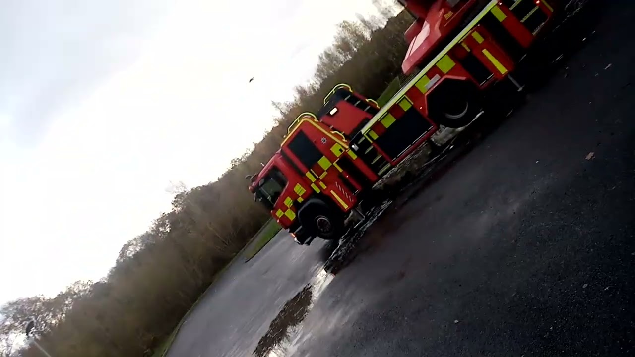 Parkway fire station Sheffield arieal ladder platform demo going up