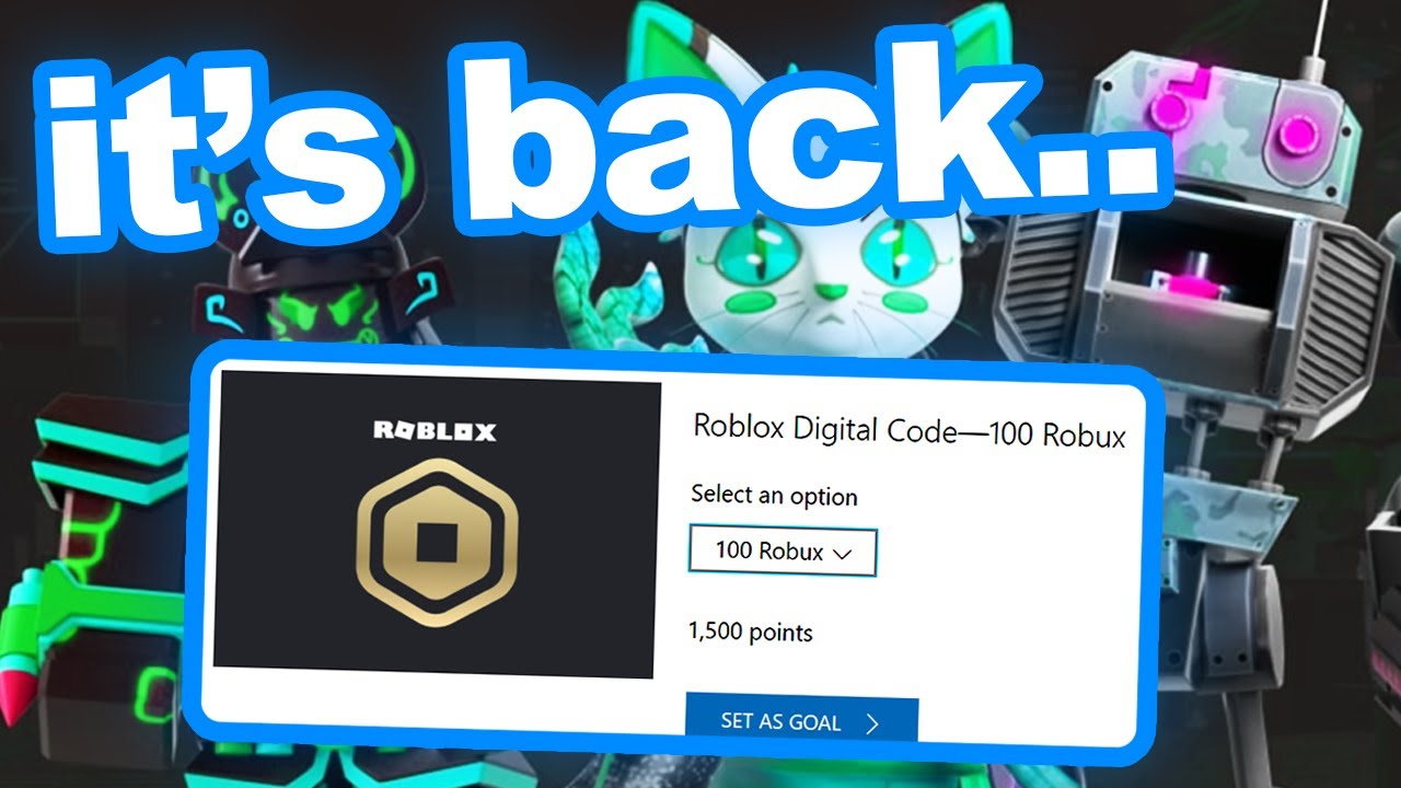 Roblox Microsoft Rewards Free Robux Promotion Is Back But There S A Catch Youtube - points for robux