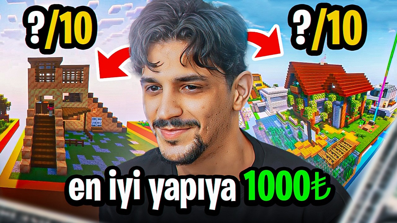 Minecraft'ta En İyi Evi Yapana 1000 TL Verdim! 😱💸 (Sonuç Çıldırttı!)