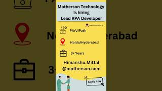 RPA Job Openings | Apply Now #uipathcommunity #uipathrpa #uipathdeveloper #uipathtraining #rpajobs