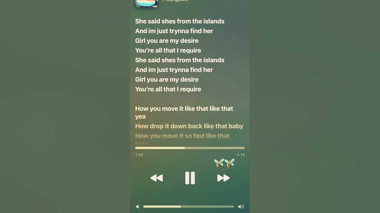 She said she’s from the islands🏝️🏝️#lyrics #song #music #island She said she’s from the islands🏝️🏝️#lyrics #song #music #island