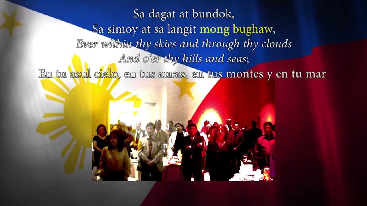 Lupang Hinirang Lyrics With English And Spanish Translations YouTube