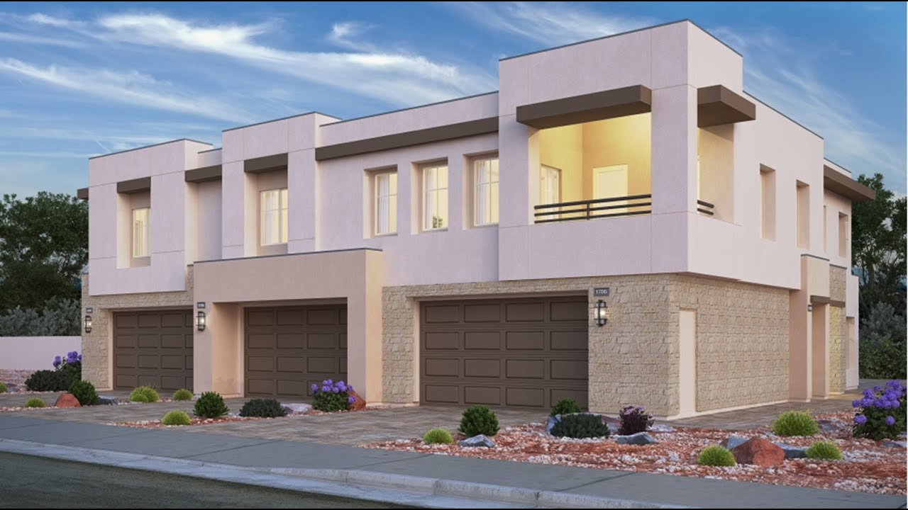 Saratoga by Lennar at Highline 2 New Townhomes Summerlin 1786 Sqft