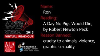 Banned Books Week Virtual Read-Out: A Day No Pigs Would Die