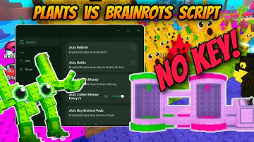 Plants Vs Brainrots Script *NO KEY* - Brainrot Spawner, Instan Kill, Dupe Plants & Cards, AutoBuy!
