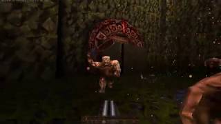 Quake (1996) Walkthrough NIGHTMARE ALL SECRETS E2M4