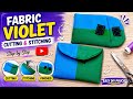 2 Fabric Pieces Se Beautiful Pouch Banaye | Cutting &amp; Stitching Tutorial