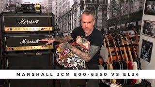 MARSHALL JCM800 2203 - 6550 vs EL34 power amp tubes